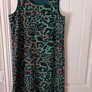 Chicos Animal Print Hi-Lo Sleeveless Sz L